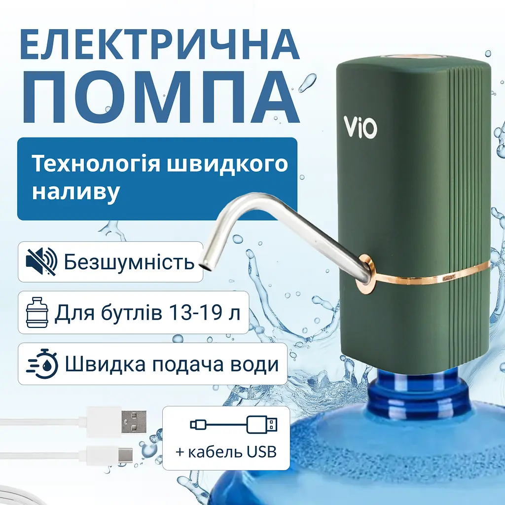 Електрична помпа для води ViO E16, біла - фото 7