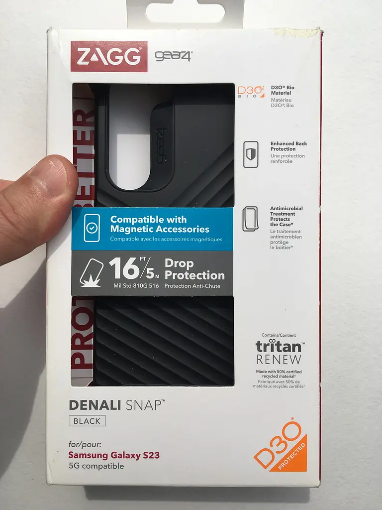 Оригінальний протиударний чохол для Samsung Galaxy S23 Zagg Gear4 Denali MagSafe Black GEA702010949-V - фото 3