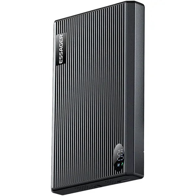 Power Bank Essager Shining Magnetic 10000mAh 20W black (EDY1W-SY0G-Z) UA - фото 3