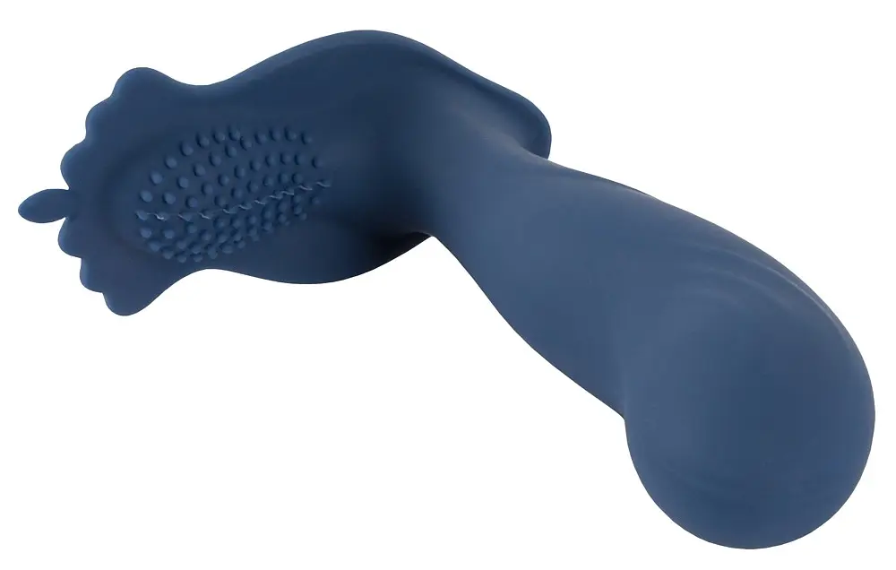 Стимулятор простати You2Toys Vibrating Butt Plug With Nubs, 11.7 см синій - фото 4