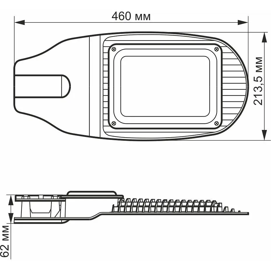 Світлодіодний ліхтар Videx 50W 5000K Сірий (VL-SL06-505) [144912] - фото 3
