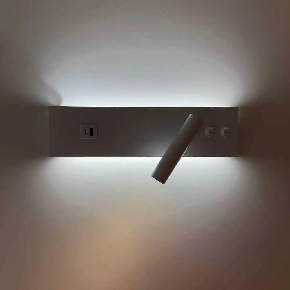 Світильник настінний Violux BITRIX-W USB 15W 3000/4200/6000K 865Lm IP20 білий ( 553006 ) - фото 10