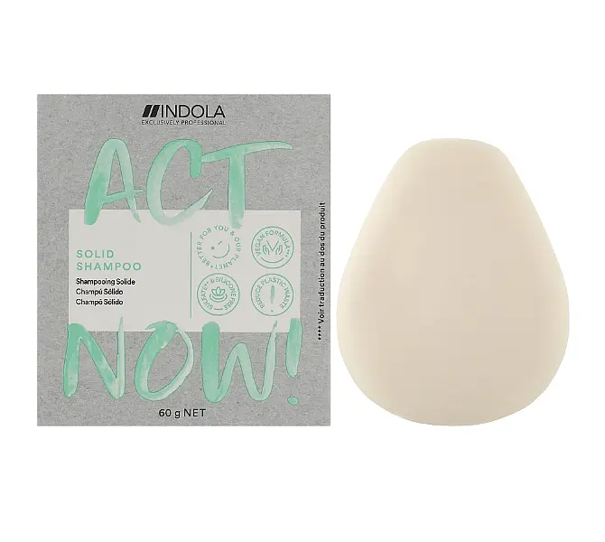 Твердый шампунь для волос Indola Act Now Solid, 60 г (2743712) - фото 2