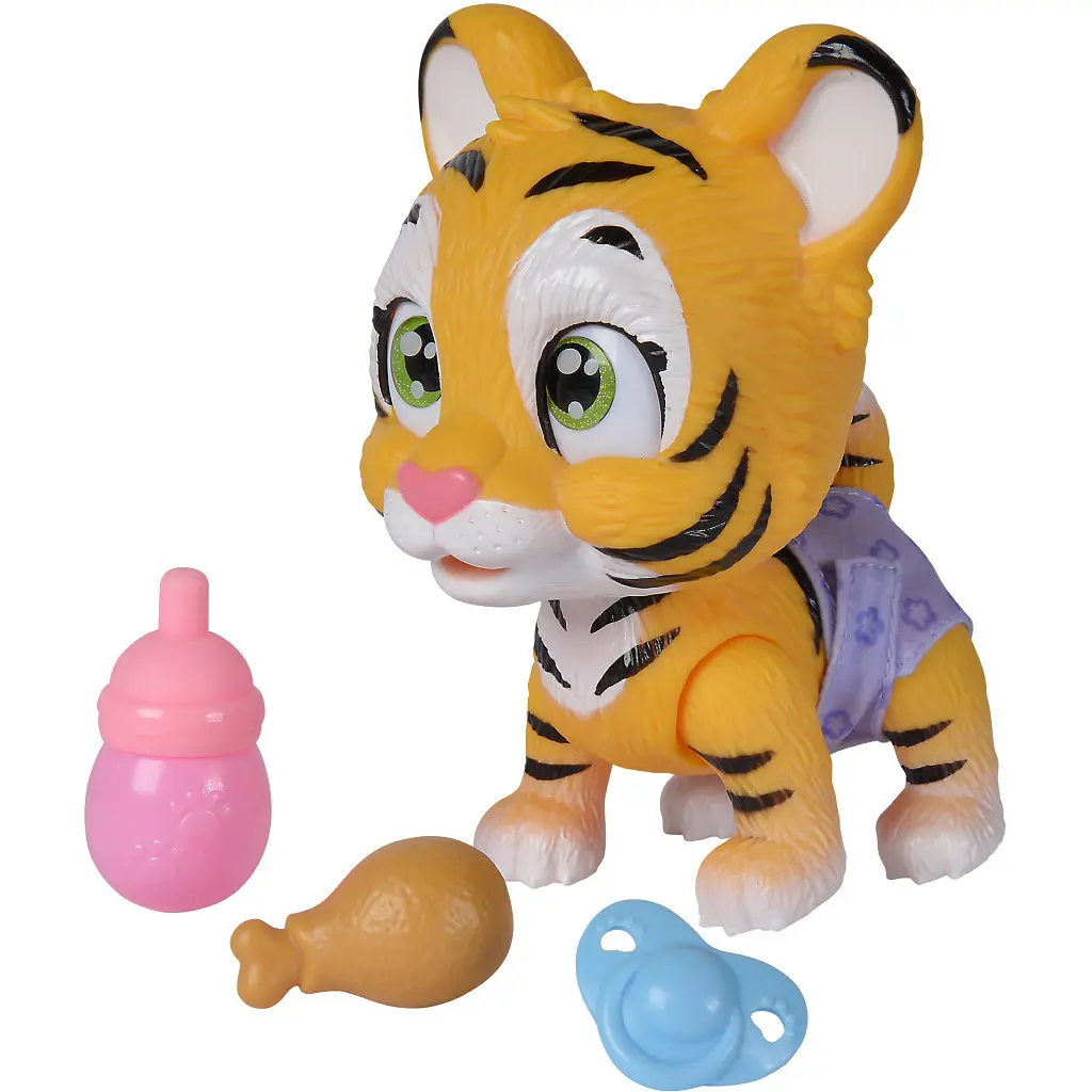 Ігровий набір Simba Pamper Petz Тигреня, що п'є і писає з кольоровою лапкою 3 аксесуарів-сюрпризу (5953575) - фото 6