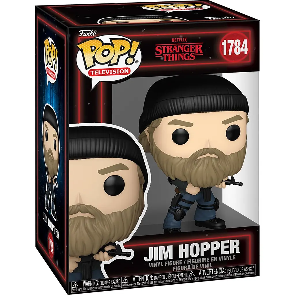Фигурка Funko Pop Фанко Поп Stranger Things Джим Хоппер Очень странные дела Hopper 10 см ST H 1784 - фото 3