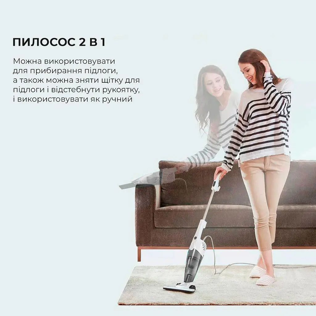 Вертикальний пилосос Xiaomi Deerma Suction Vacuum Cleaner (DX118C) [56163] - фото 6