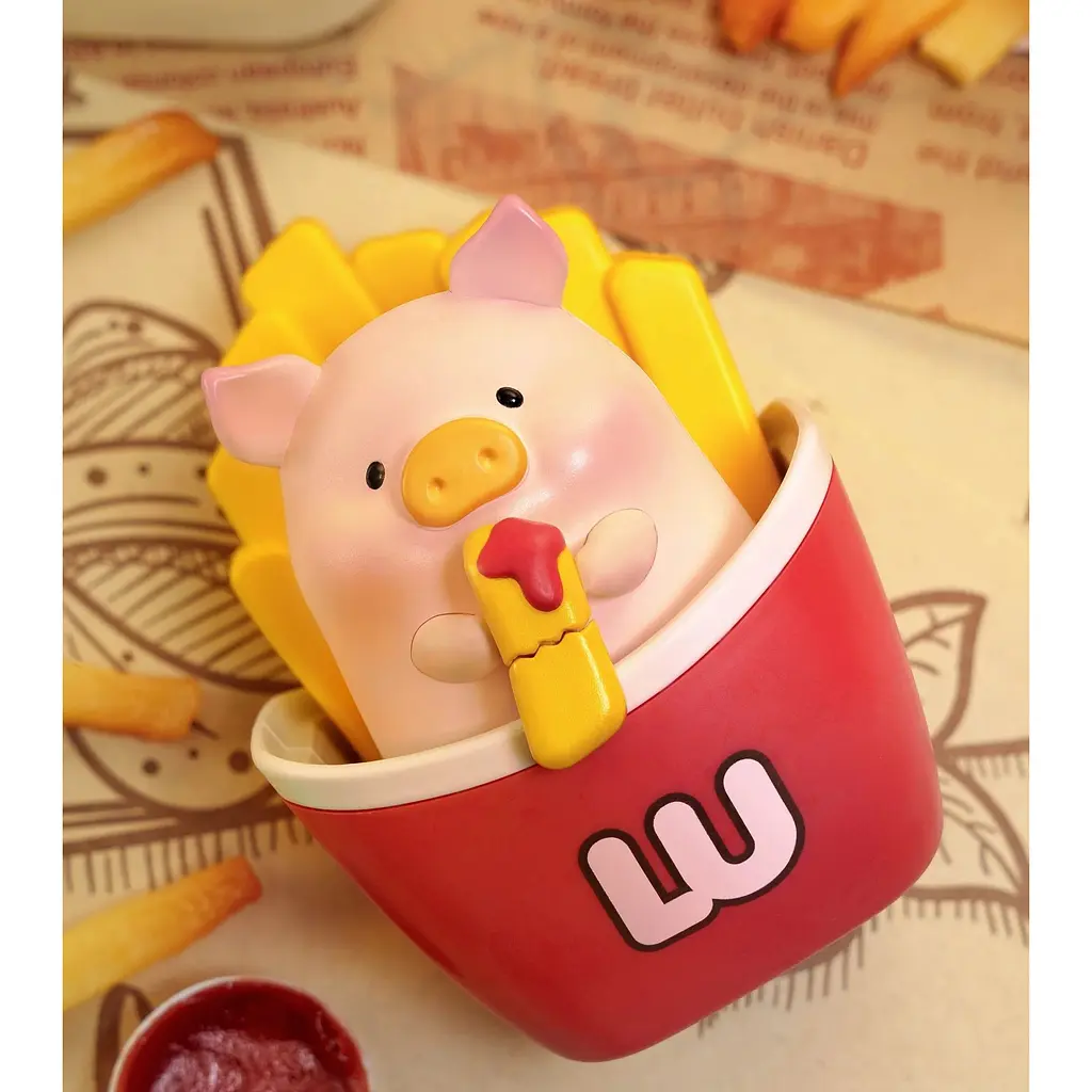 Колекційна фігурка 10/10 Toys LuLu the Piggy серія Burger Express Movable Series blind box (LULU1310) - фото 5