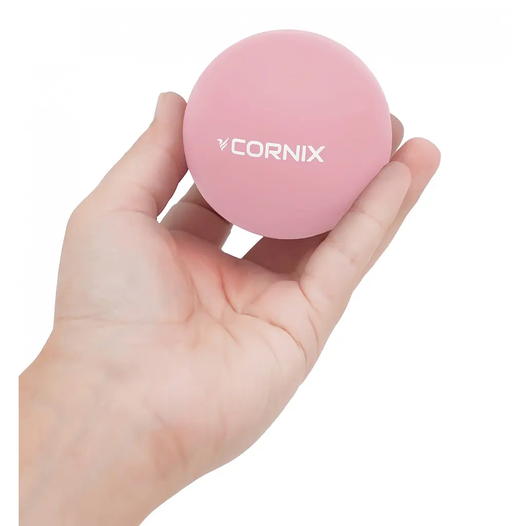 Масажний м'яч Cornix Lacrosse Ball 6.3 см XR-0121 Pink - фото 2