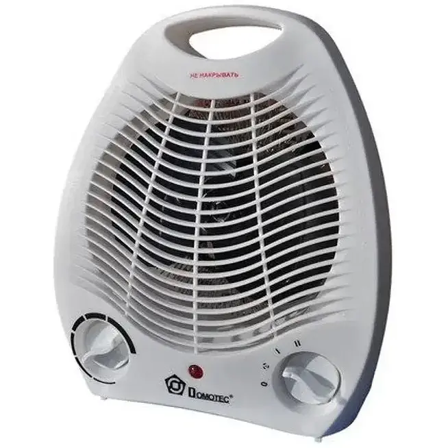 Тепловентилятор (дуйка) Domotec MS-5901 электрический с регулируемым термостатом, защитой от перегрева, спиральным нагревательным элементом 2000 Вт - фото 2