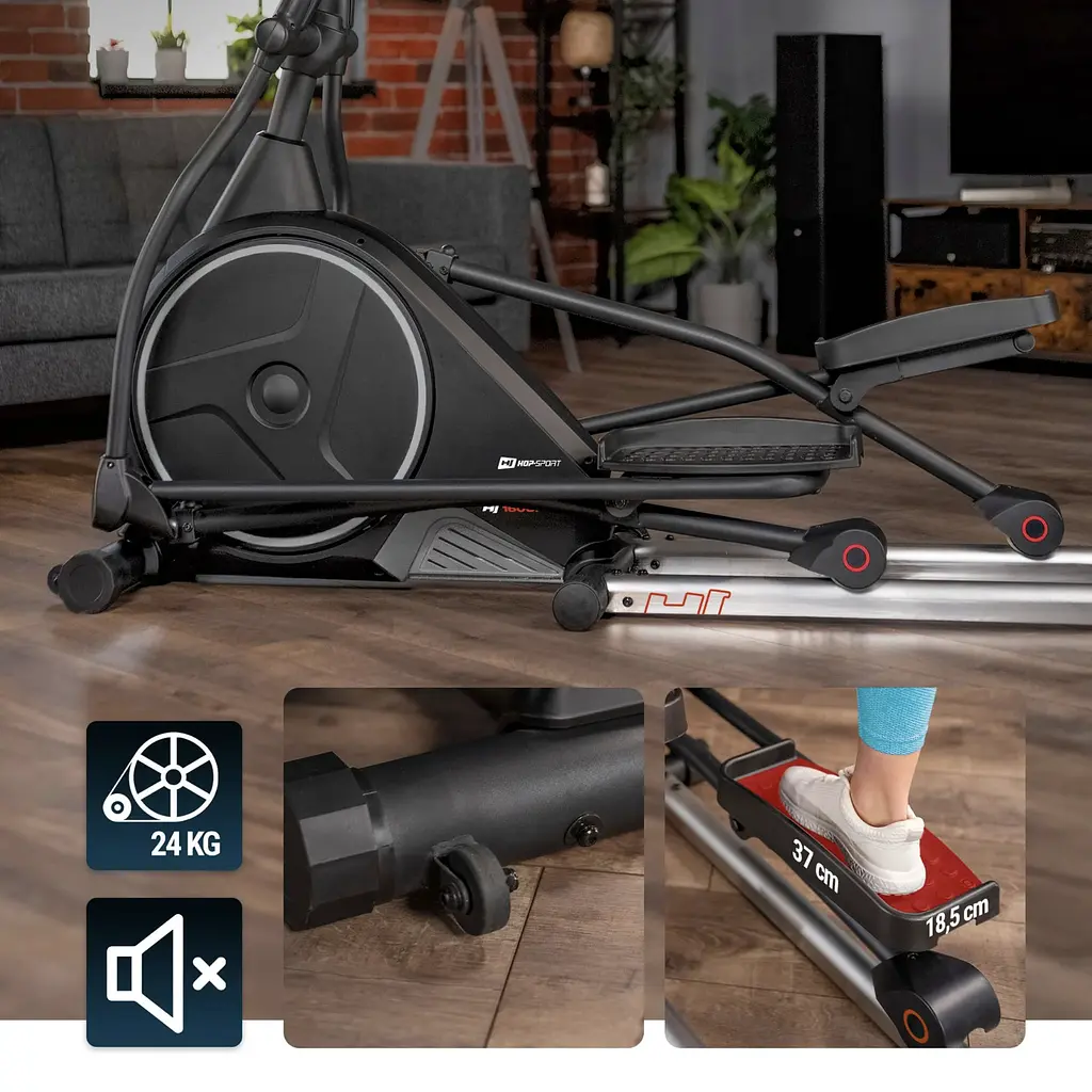 Орбітрек Hop-Sport HS-160CF Stage електромагнітний сірий - фото 13