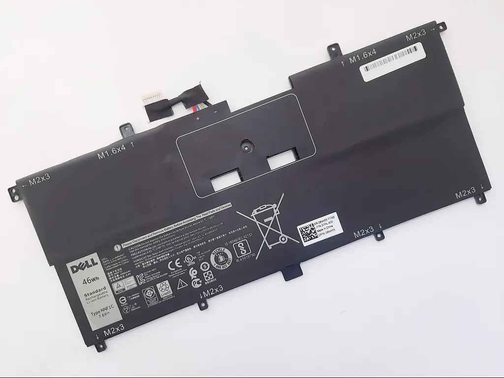 Акумулятор для ноутбука Dell XPS 13-9365 NNF1C 46Wh (5940 mAh), 4cell, 7.6V, Li-ion, чорний - фото 2