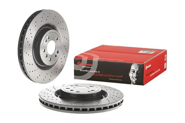 Диск гальмівний передній вентильований Mercedes M-class, Gls, Gle, Gl 11-19р Brembo (09.A958.21) - фото 2