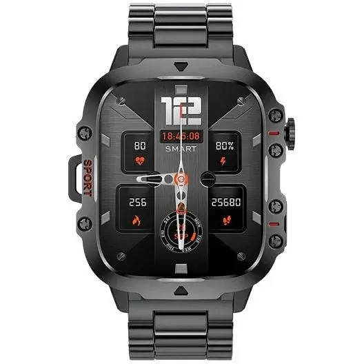 Розумний смарт-годинник Lige Smart Expert Nano Steel 2 ремінця Чорний - фото 2