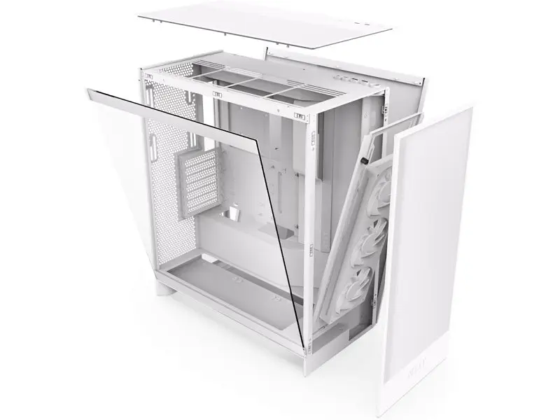 Корпус NZXT H7 Flow RGB White (CM-H72FW-R1) - фото 2