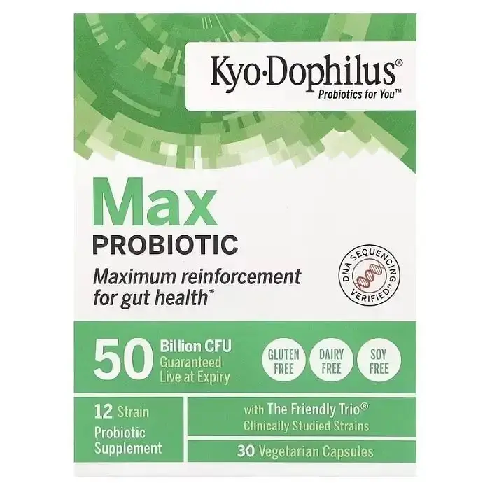 Пробіотик Kyolic Kyo-Dophilus 50 млрд КУО 30 вегетаріанських капсул - фото 3