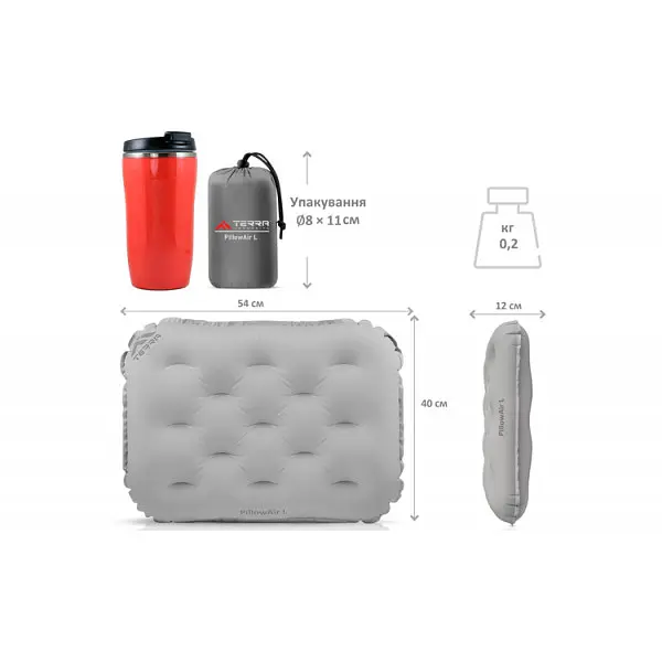 Подушка Terra Incognita PillowAir L (TI-PIL-AIR-L) - фото 4