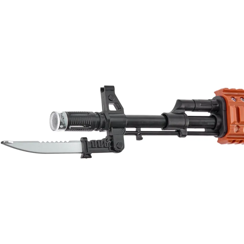 Автомат світло-звуковий ZIPP Toys AK47. Колір - чорний - фото 6