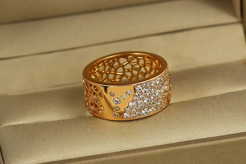 Кільце Xuping Jewelry Мапа р 17 золотисте