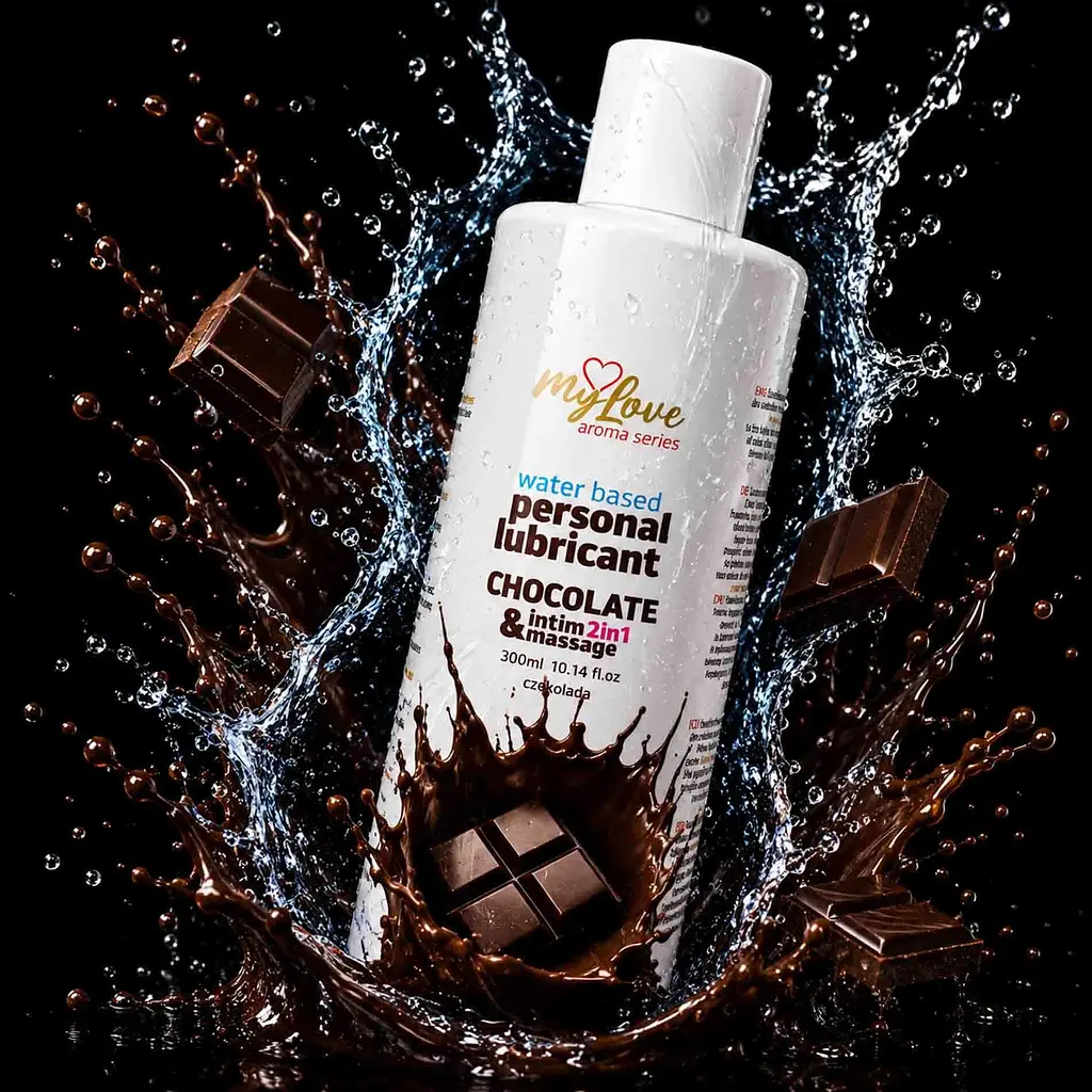 Лубрикант MyLove Aroma Series IntimMassage 2in1 Chocolate, 300 мл - фото 2