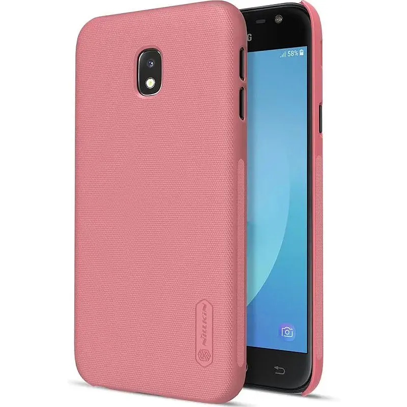 Чехол-накладка Nillkin Super Frosted Shield Samsung Galaxy J3 2017 (J330) Rose Gold - фото 7