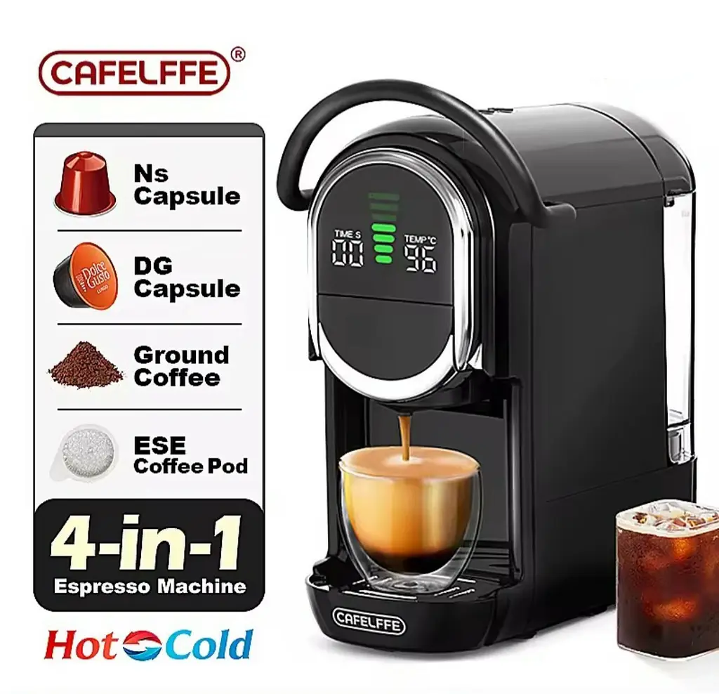 Автоматична Капсульна Кавомашина 4-в-1 CAFELFFE 19 BAR (Dolce Gusto, Nespresso, ESE Pods і Молота Кава) - фото 2