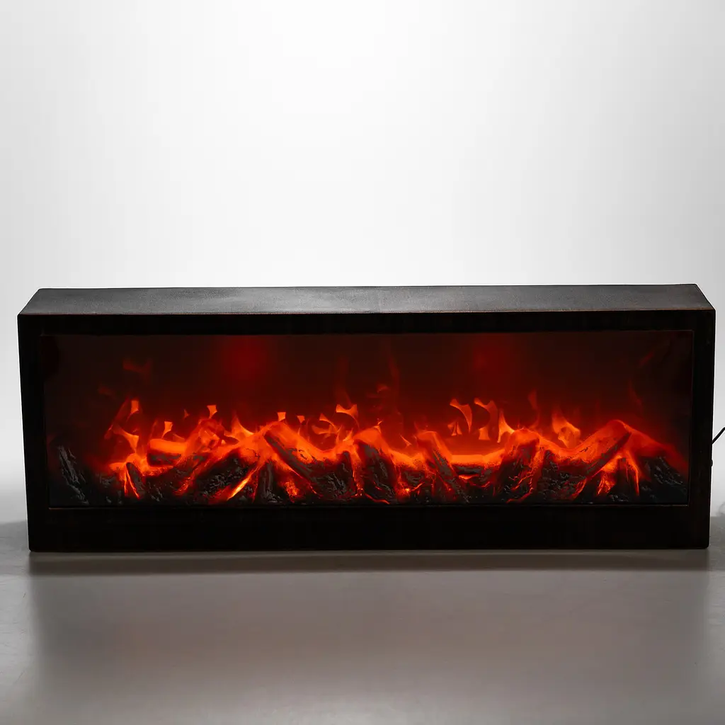 Камін декоративний з LED-підсвіткою 60*10*20 см, бронзовий Yiwu SP-26BR - фото 3