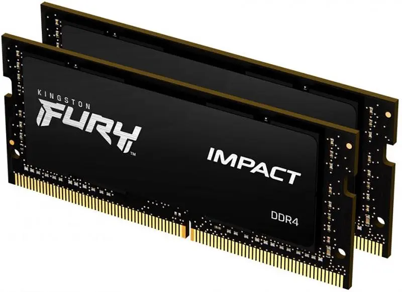 Модуль пам'ятi SO-DIMM 2x32GB/3200 DDR4 Kingston Fury Impact (KF432S20IBK2/64) - фото 2