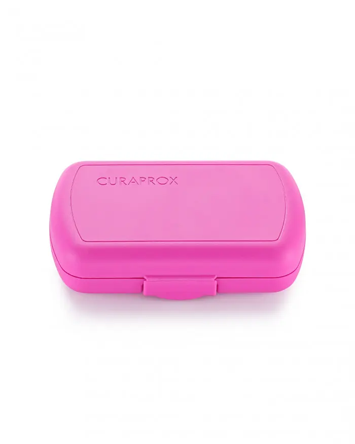 Дорожній набір по догляду за ротовою порожниною Curaprox Travel Set Pink: Розкладна щітка CS5460 Ultra Soft + Зубна паста Be You 10 мл + Йоржики + Тревел-кейс - фото 6