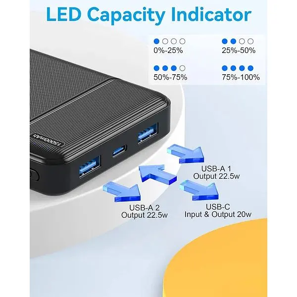 Портативний зарядний пристрій AsperX 15000mAh 22,5W - фото 7