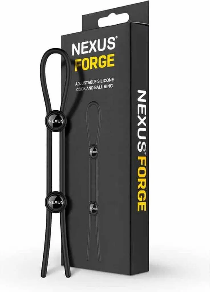 Ерекційне кільце Nexus Forge Double Adjustable Lasso Black - фото 4