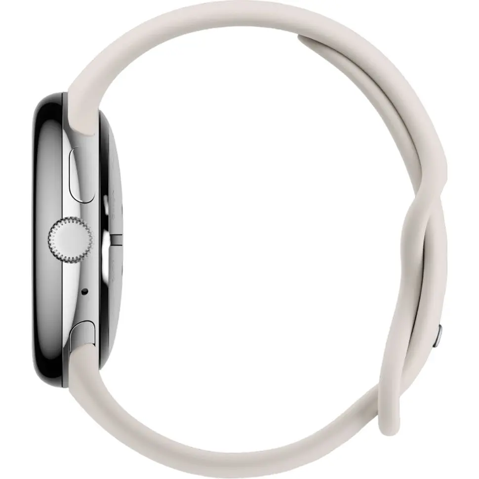 Смарт-годинник Google Pixel Watch 3 45mm Polished Silver/Porcelain Band [115662] - фото 4