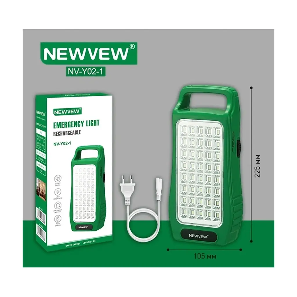 Ліхтар NEWVEW NV-Y02-1 2400mAh Green (NWVW-NV-Y02-1-GN) - фото 5