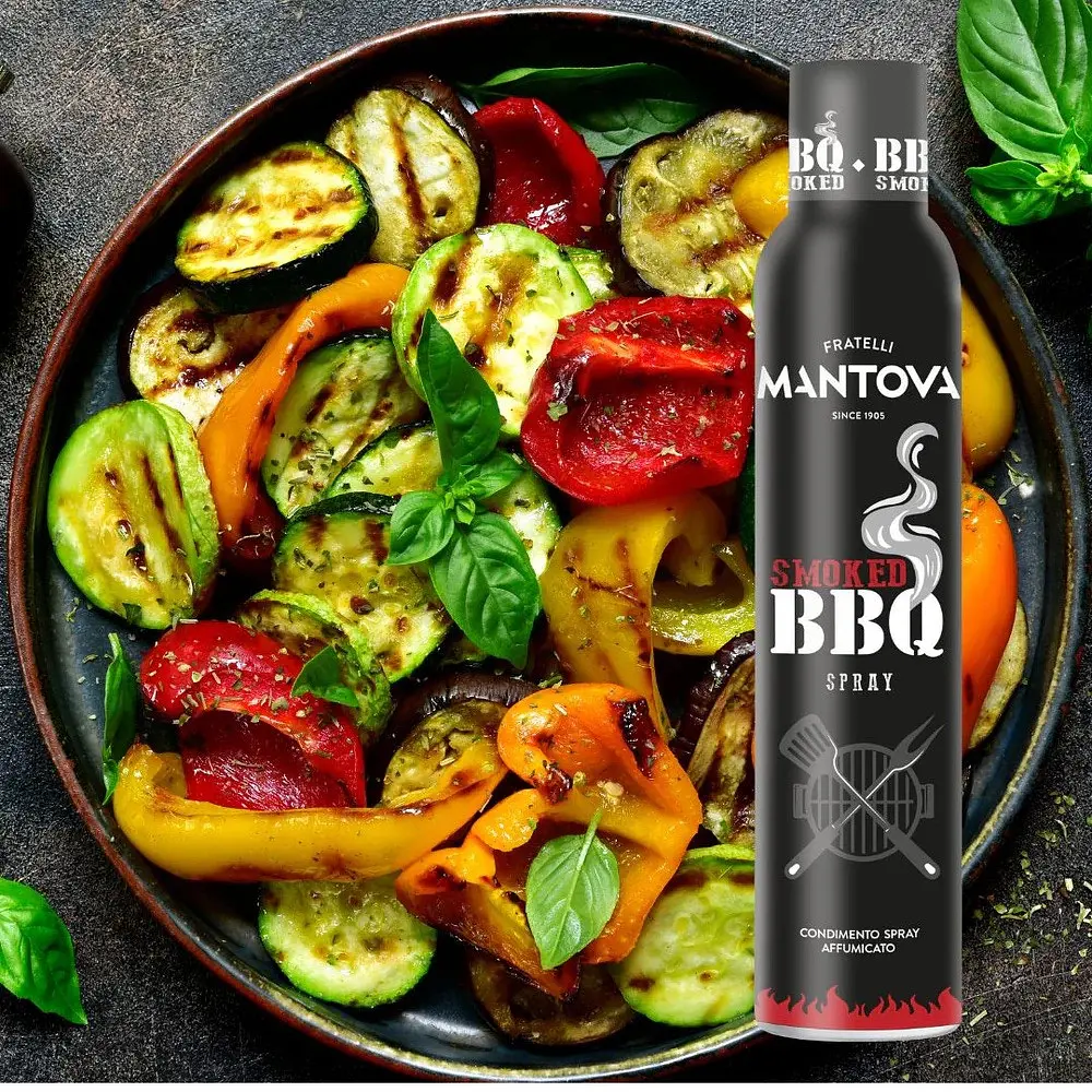 Олія-спрей Mantova Smoked BBQ Spray 200 мл - фото 2