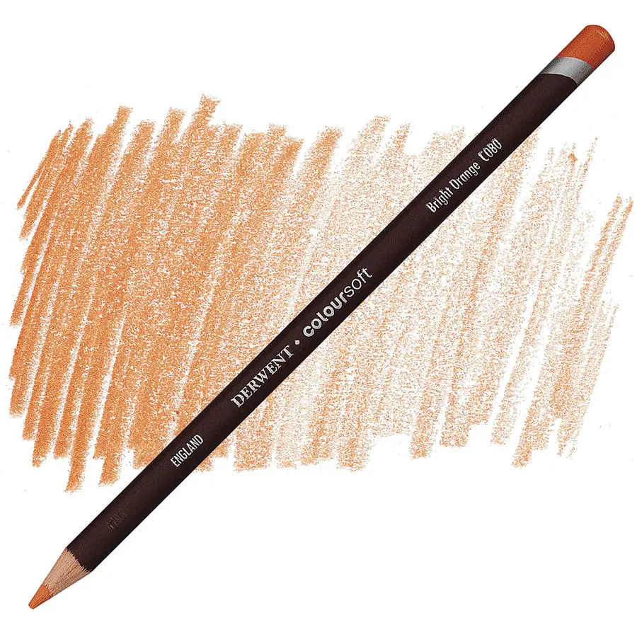 Олівець кольоровий Coloursoft (С080) Помаранчевий яскравий Derwent (5028252188265)