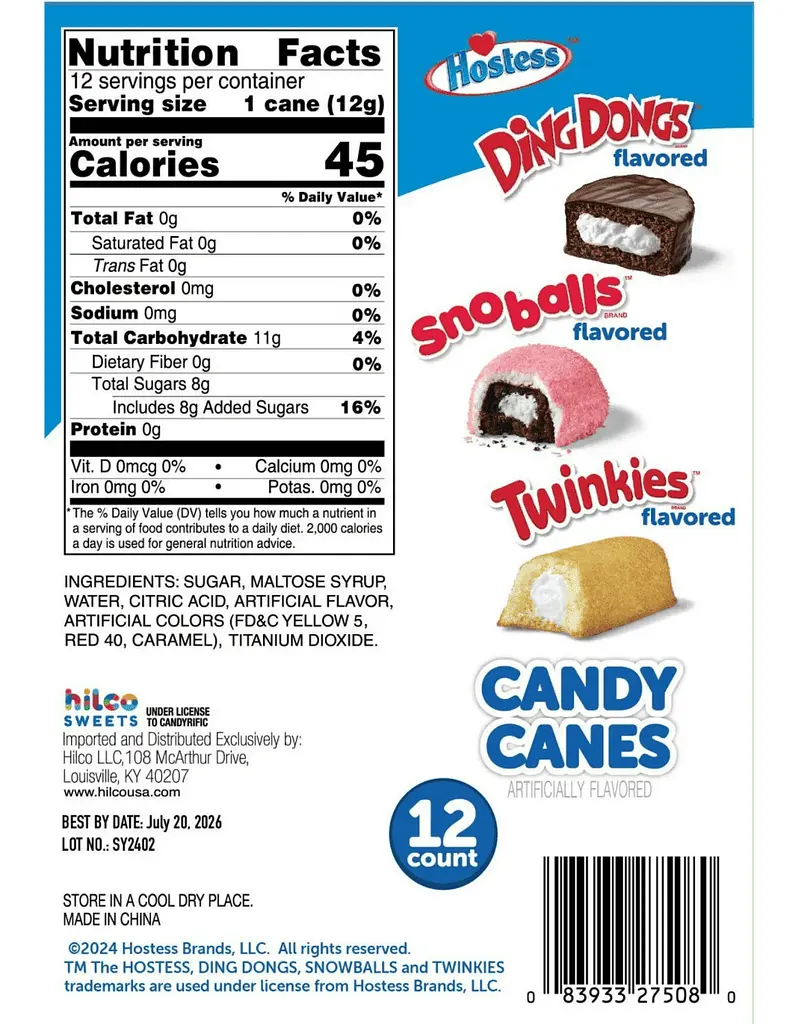 Льодяники-тростини Hostess Assorted Candy Canes 150г - фото 5