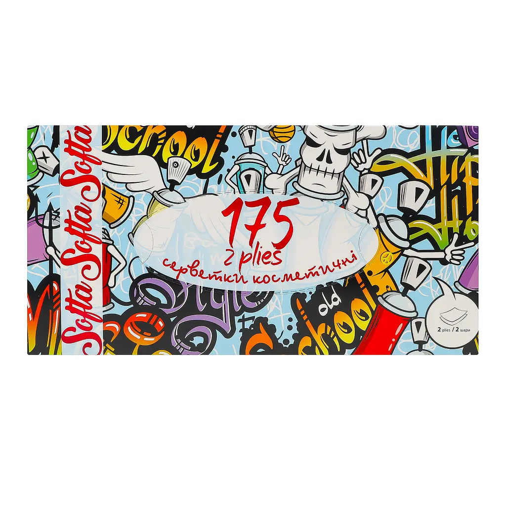 Серветки косметичні Chisto Softa, двошарові, 150+25 шт. - фото 2