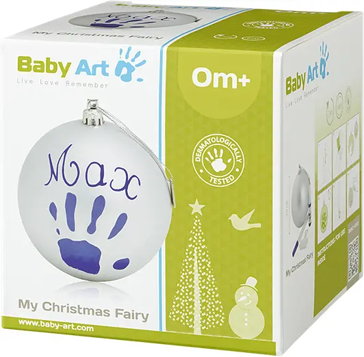 Різдвяна куля Baby Art, 11 см, сріблястий (34120155) - фото 3
