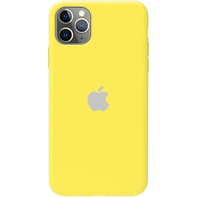 Чохол-накладка Toto Silicone Full Protection Case Apple iPhone 11 Pro Max Lemon Yellow - фото 2