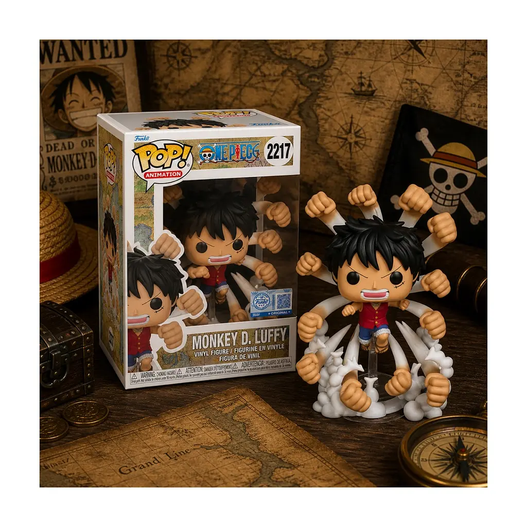 Фігурка Funko Pop серії Великий куш - Луффі (Гому Гому но Кулемет Гатлінга) (92222) - фото 3