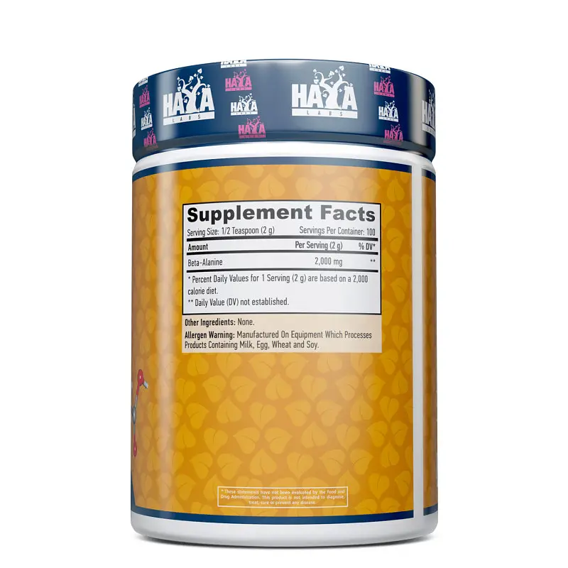 Аминокислота Haya Labs Sports Beta-Alanine, 200 грамм - фото 2
