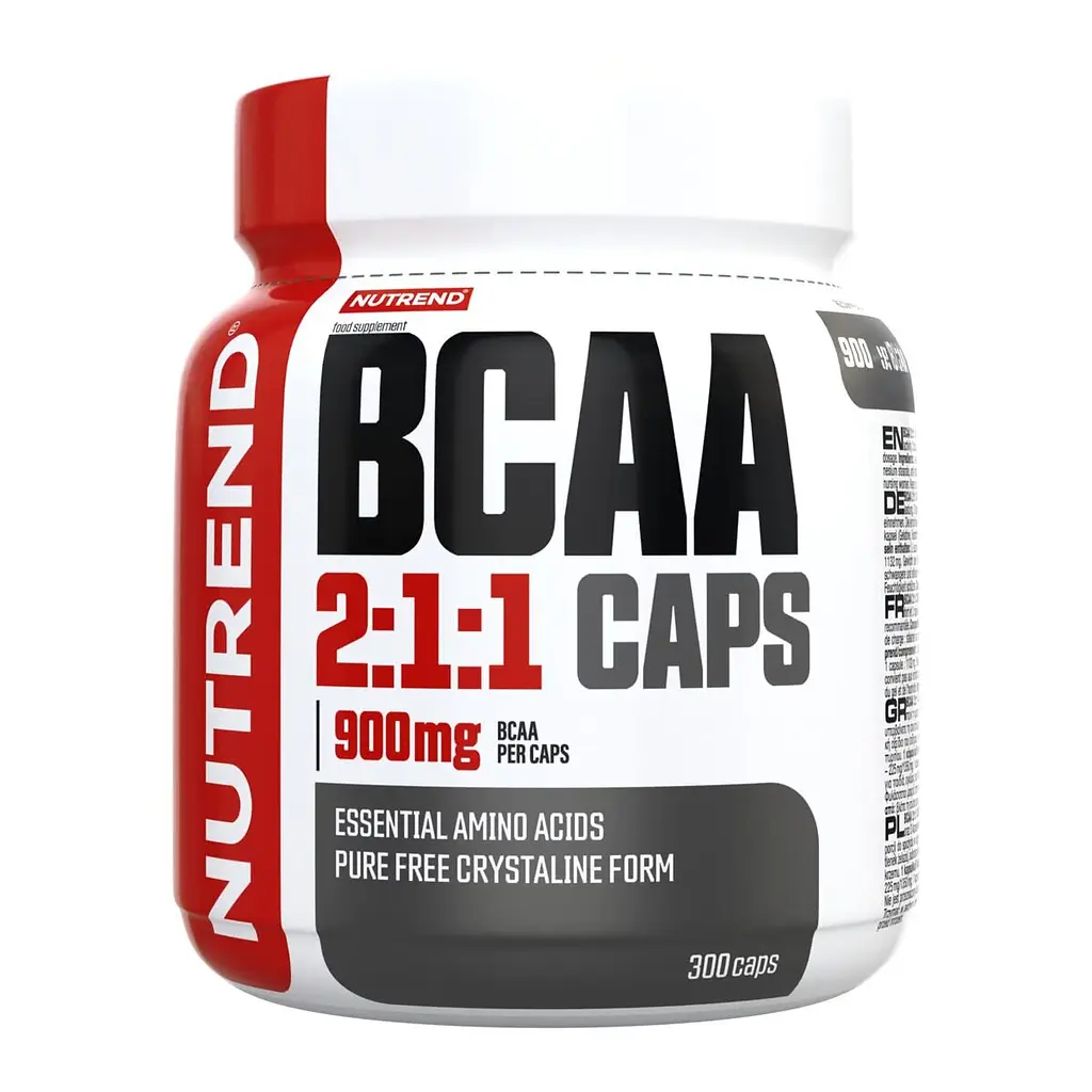 Амінокислота BCAA Nutrend BCAA 2:1:1, 300 капсул для зростання м'язів