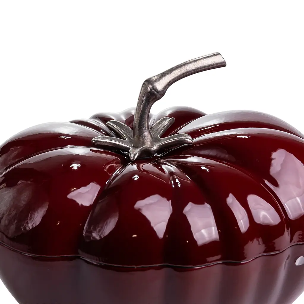 Каструля чавунна емальована Iron Tomato 2,5 л, бургунді Yongkang HP-FLG-20 burgundy - фото 4