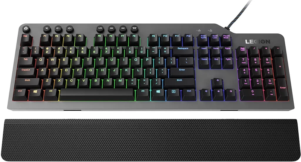 Клавіатура Lenovo Legion K500 RGB USB UA Black (GY41L16650) - фото 2