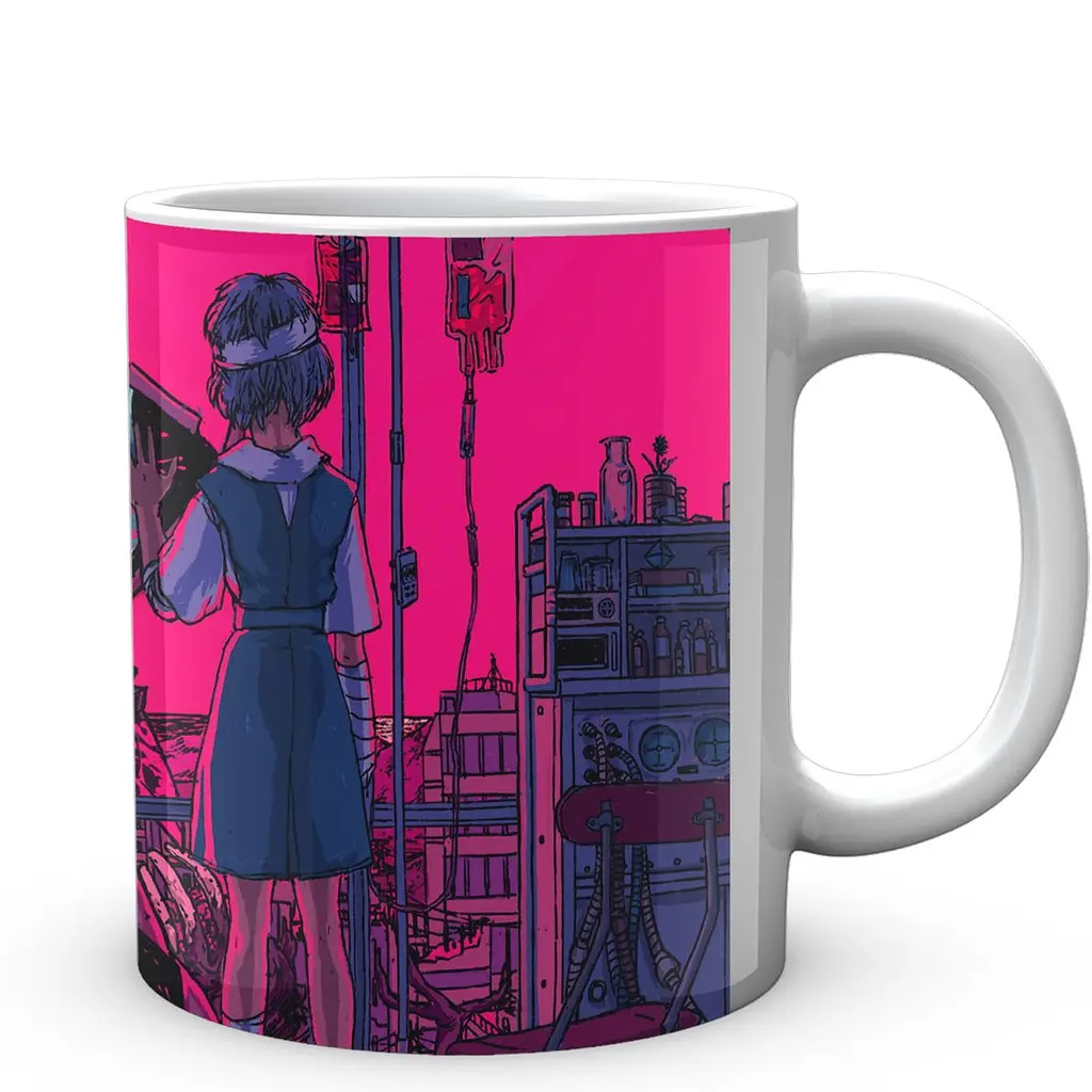 Кружка GeekLand Evangelion Евангелион pink day EV 02.14 330 мл белая - фото 2