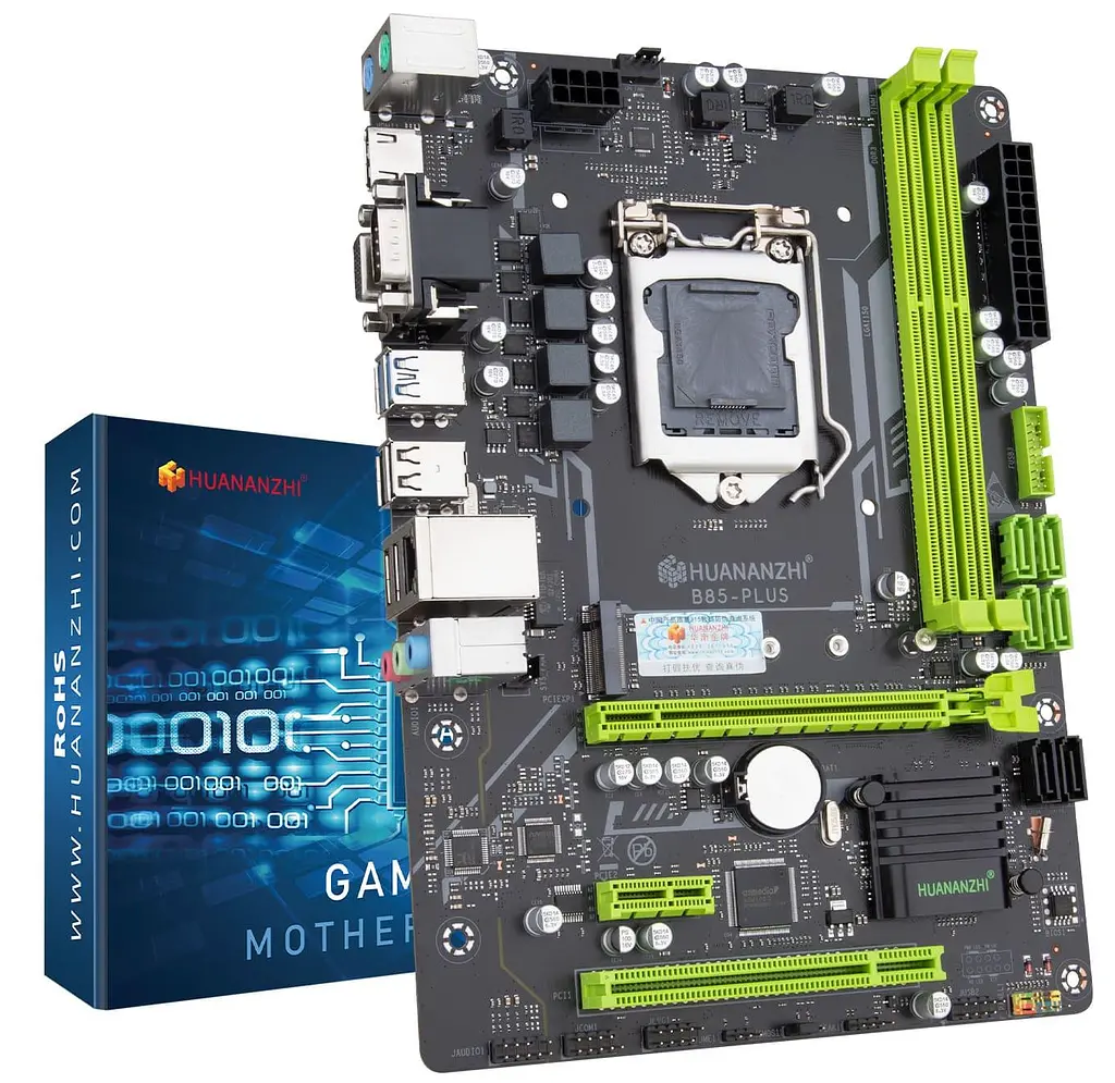 Материнская плата Huananzhi B85 PLUS (B85 PLUS) (Socket 1150, Intel B85, Micro-ATX) Б/у - фото 4