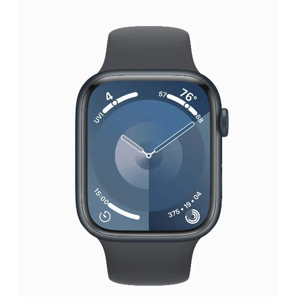 Смарт часы Apple Watch Series 9 GPS 41mm Midnight Aluminum Case w. Midnight Sport Band M / L (MR8X3) - фото 2