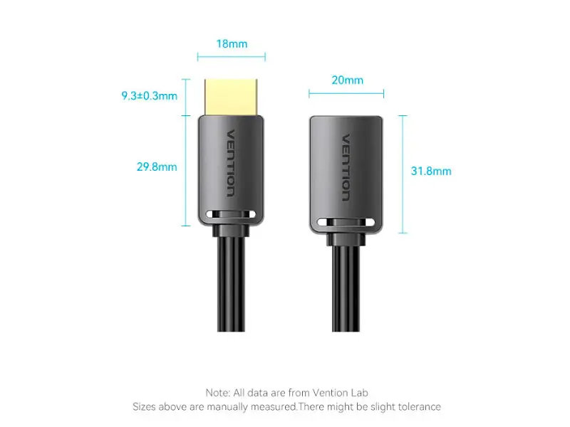 Кабель Vention HDMI Cable for Structure Cabling Engineering HDMI v2.0 8м Black (AAMBK) - фото 2