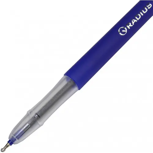 Ручка кулькова 7890BL Radius Face pen 0,7мм синя - фото 3