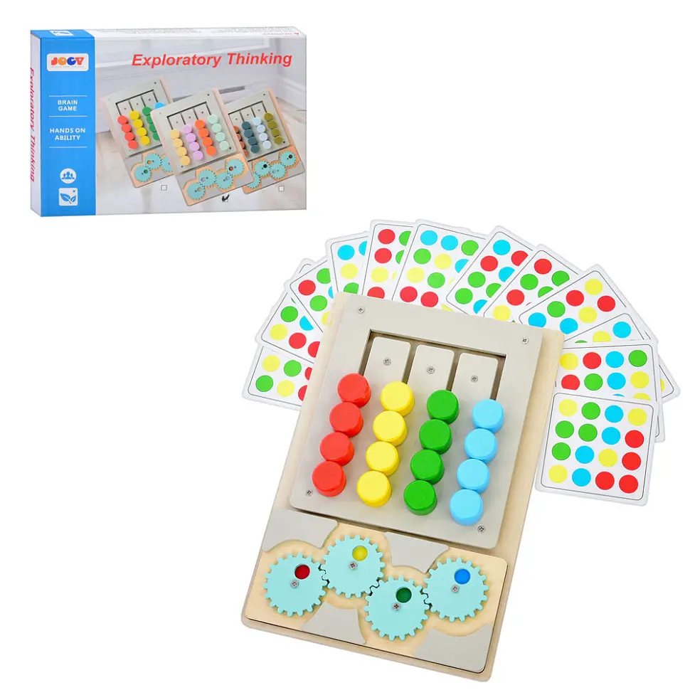 Детская развивающая игрушка-головоломка MD 0836-1 дерево, 26х18 см - фото 3