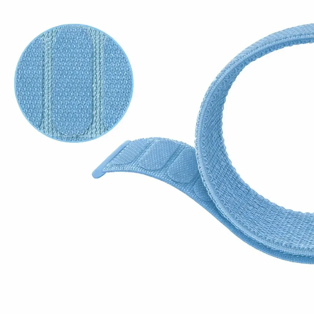 Ремінець BeCover Nylon Style для Xiaomi Amazfit Bip (20mm) Lite/Bip S Lite/Bip 3/Bip 3 Pro/GTR 42mm/GTS/TicWatch S2/TicWatch E/GTS 3/GTS 2 mini Aqua Blue (714995) - фото 5